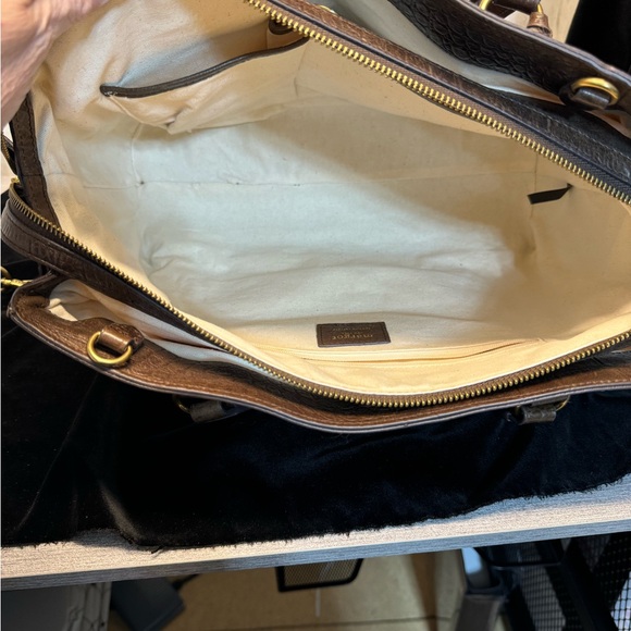 Margot New York Taylor Triple Compartment Leather Tote - Picture 6 of 8